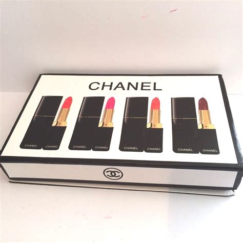 chanel 4 lipstick set|where to buy chanel lipstick.